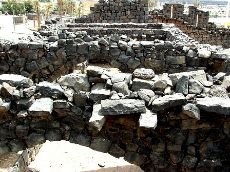 Jordanie : les châteaux du désert « Al-Azraq » la forteresse de basalte noir de « Laurence d'Arabie »