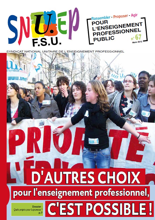 SNUEP-FSU Journal n°67